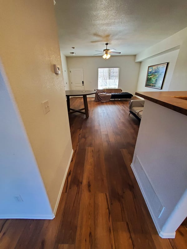 LVP flooring 5 Living room with LVP flooring