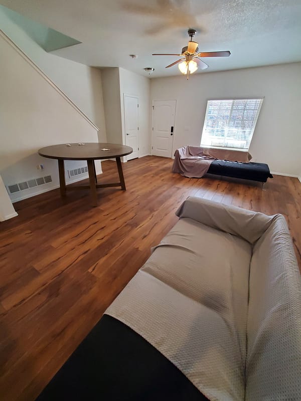 LVP flooring 4 Living room with LVP flooring