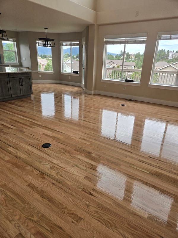 2-1/4" Red Oak with natural finish 4 Red Oak flooring with natural finish